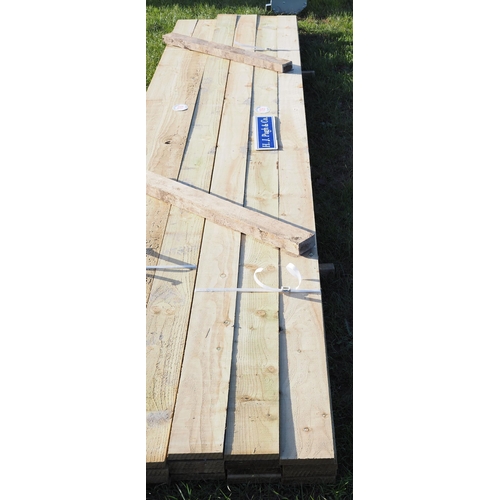 1109 - Sawn timber 16ft x6x1 - 12