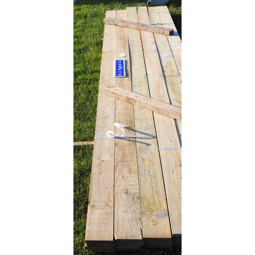 1110 - Sawn timber 16ft x6x1 - 12