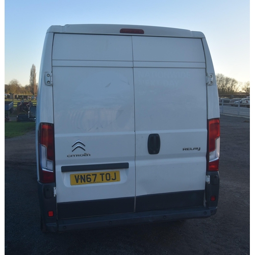 1471A - Citroen Relay van. New cam belt in August last year, no MOT, needs attention. Reg. VN67 TOJ. V5 and ... 