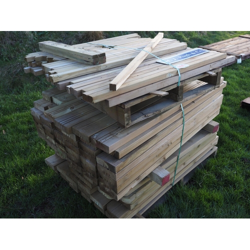 809 - Machined softwood 1.3m x150x50 - 60 + others