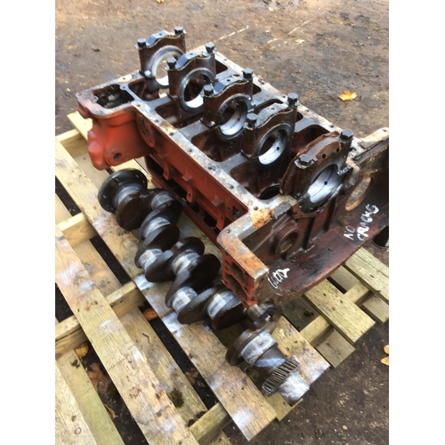2 - Fordson Major engine block with crank, no cracks