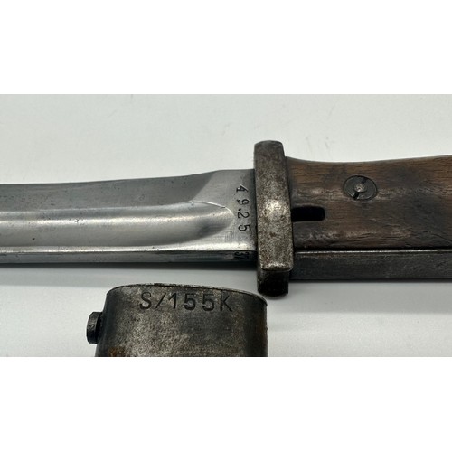 226 - German Mauser bayonet made by G.E.B.R Heller