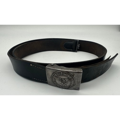 247 - German WWII railway belt and buckle