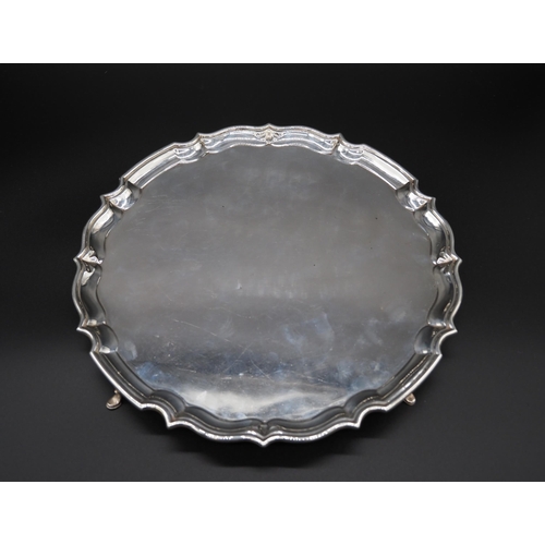 303 - Silver salver 12