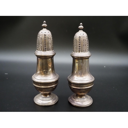 307 - Silver salt and pepper shakers, Birmingham 1963 6½