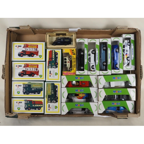 155 - Quantity of Corgi BP and Mobil oil model vehicles, boxed