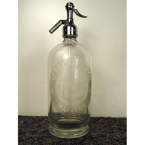 449 - Rare 'JH Cuff & Co' Malvern soda syphon 12