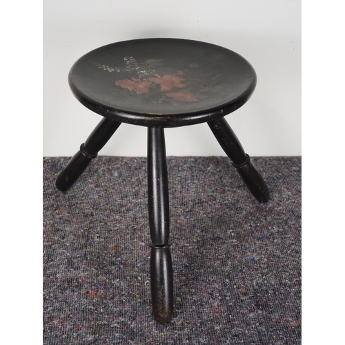 460 - Cheese stool with painted top 14