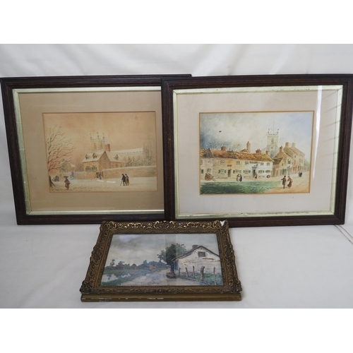 387 - Framed watercolour paintings - 3