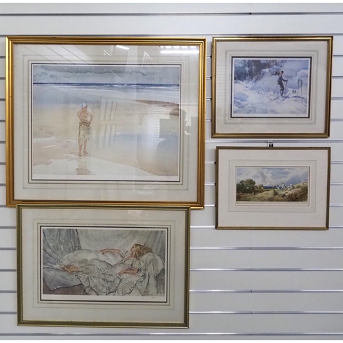 390 - Framed W. Russel Flint prints - 3 and 1 other