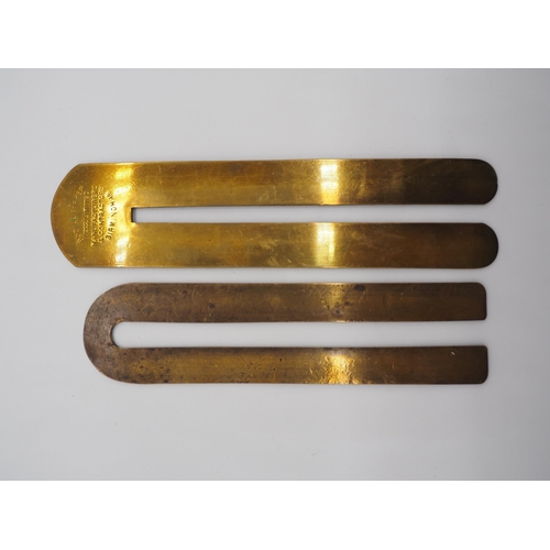 357 - Brass guards to protect military uniforms whilst cleaning buttons