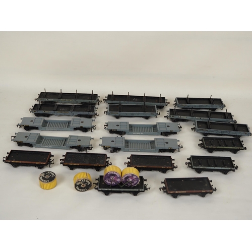 47 - Assorted Hornby OO gauge wagons to include low loader wagons and bolster wagons