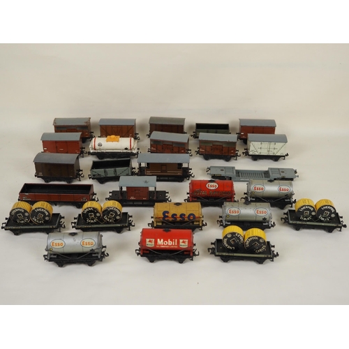 48 - Assorted Hornby OO gauge wagons to include Mobil and Esso oil tankers