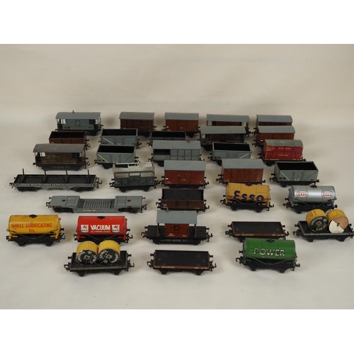 50 - Assorted Hornby OO gauge wagons to include Vacuum and Shell oil tankers