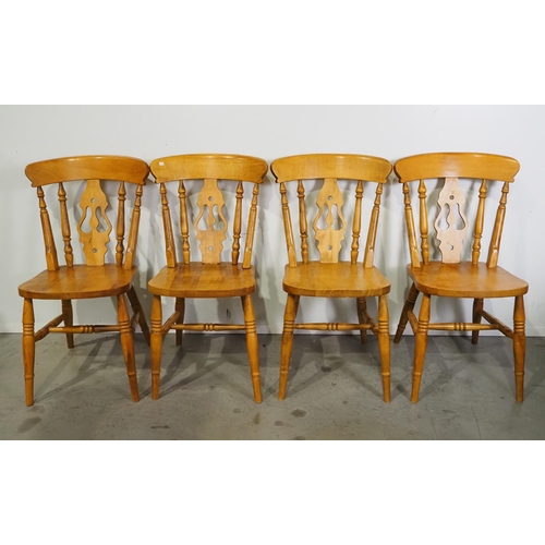 561 - Set of 4 pine dining chairs