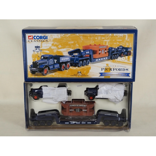 181 - Corgi model Pickfords heavy haulage truck and trailer commemorative set in box