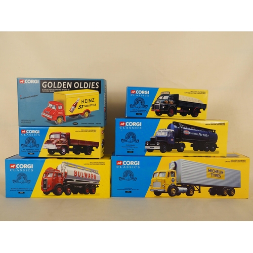 191 - Corgi Classics model vehicles to include Michelin lorry, Ken Thomas ltd truck, Bulwark Transport ltd... 