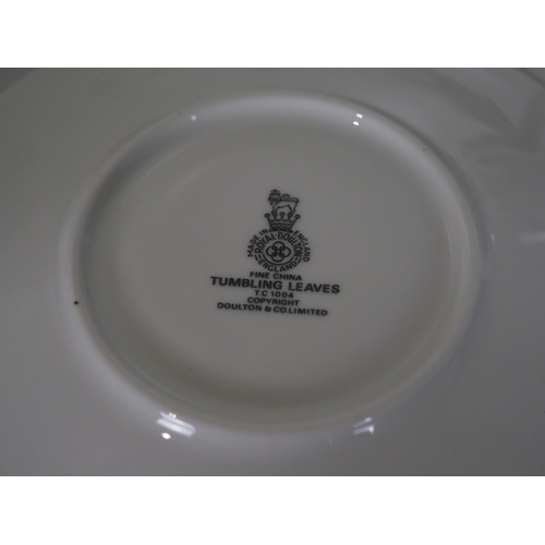 428 - Royal Doulton Tumbling Leaves part dinner service