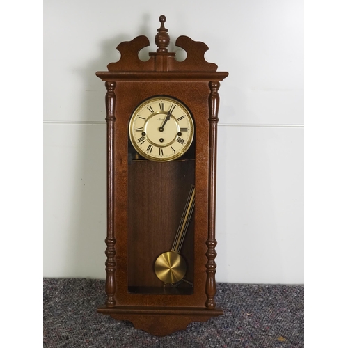 378 - Hermle wall clock complete with key 29