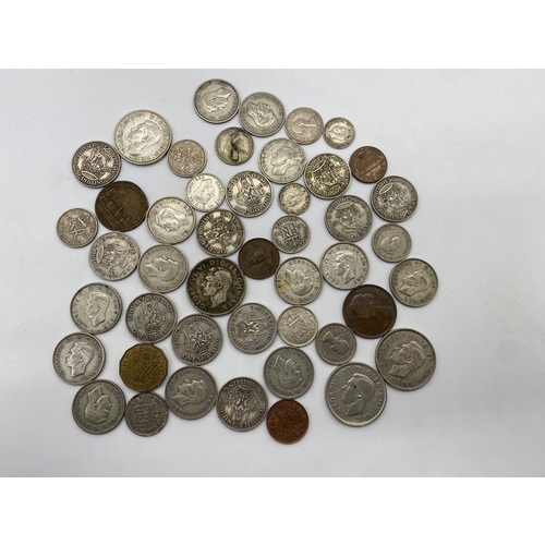 294C - Quantity of mostly British pre-decimal coins to include some silver content