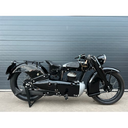 875 - Francis Barnett Cruiser motorcycle. 1934. 247cc
Frame No. BB 29680
Engine No. BYF 815 (Doesn't match... 