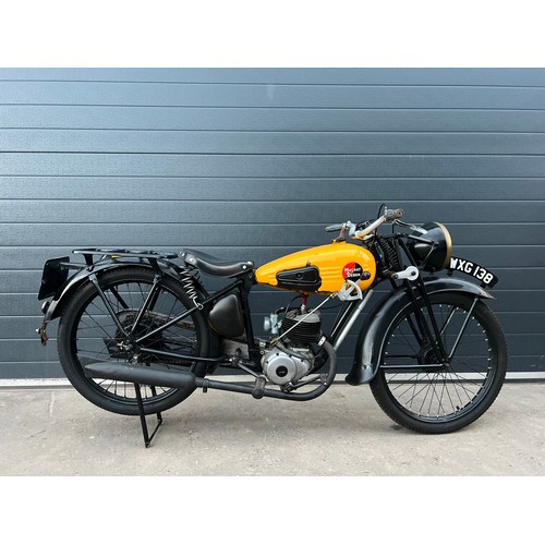 953 - Magnet Debon M3F motorcycle. 1948. 100cc
Frame No. 290123
Engine No. 200018
This bike was used in a ... 