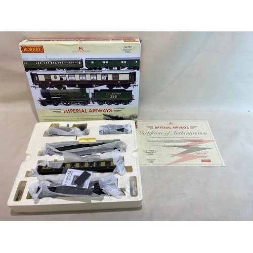 183B - Hornby limited edition 'Imperial Airways' train set in box with certificate and instructions