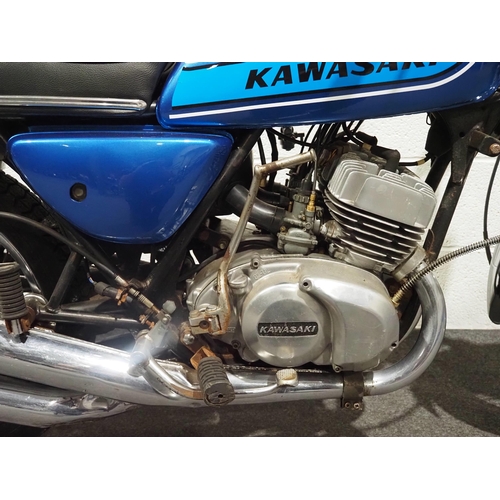 963 - Kawasaki KH250 motorcycle. 1975. 250cc.
Frame No. S1F-18408
Frame No. 09313
Engine turns over.
Reg. ... 