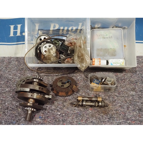 125 - AMC and B52 clutch parts and Matchless G12 CSR 650 crank