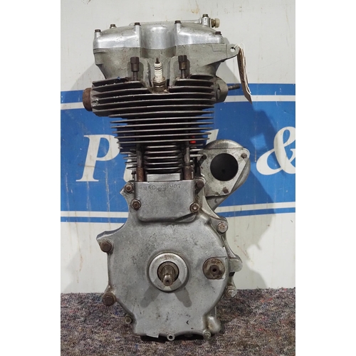 224 - Velocette MAC all alloy 350cc long stroke engine parts, c/w  rockers and push rods. Needs attention