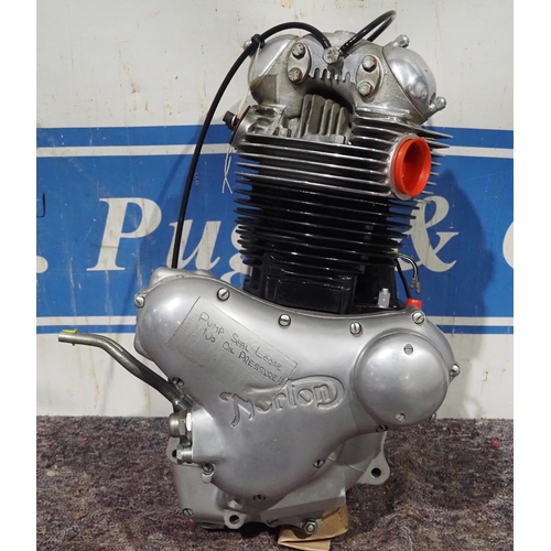 265 - Norton Commando engine, rebuilt in 1992 to include new RH four cylinder head, gas flowed ports, shor... 