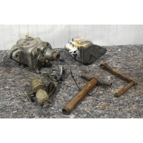 404 - Norton/Sturmey Archer pre war gearbox parts and Lucas magneto