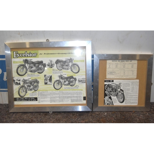 558 - Norton and Excelsior advertisements