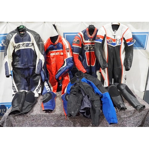 584 - Racing one piece leathers to include Alpine and Ducati