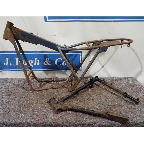 592 - BSA B31 frame part No. ZB316110 and 1 other