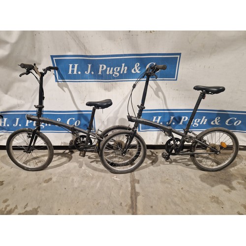 679 - B Twin folding bikes - 2