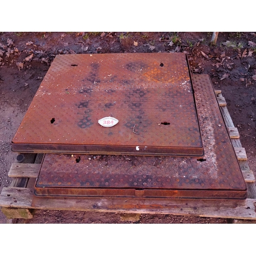 384 - Large drain covers 3ft x 3ft - 2