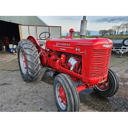 McCormick W9 P/P tractor. Good runner, older restoration. No paperwork
