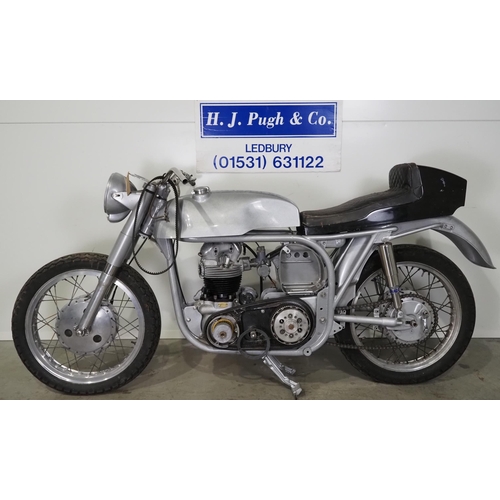 813 - Norton race bike project.
Engine No. 99C2021. 
With Norton engine and frame. Has been painted and as... 