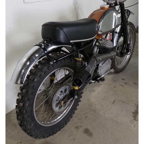853 - Sachs type 427 motocross bike. 1970. 
Frame No. 427-003950
Engine No. 57636666
Runs but requires rec... 