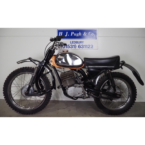 854 - DKW motocross bike. 
Frame No.
Engine No. 9015558
Runs but requires recommissioning. No docs