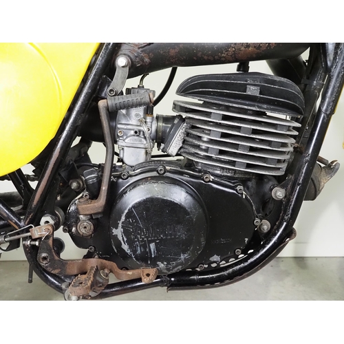862 - Yamaha YZ250 motocross bike. 1976.
Frame No. 509-101469
Engine No. 509-101469
Runs but requires reco... 