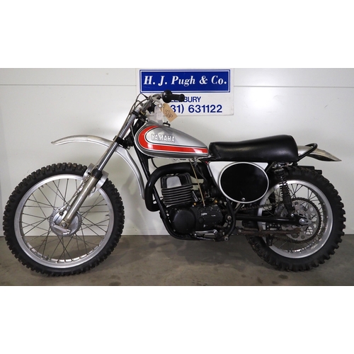 868 - Yamaha 250MX Motorcycle. 1972. 250cc.
Frame no. DT1F-195289
Engine no. DT1F-195289
Runs and rides, i... 