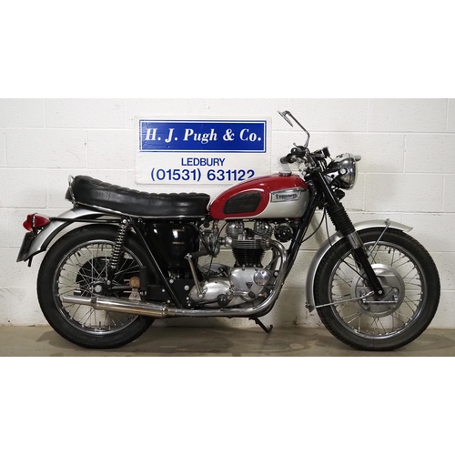883 - Triumph TR6 Trophy motorcycle. 1969. 650cc. 
Frame No. HC23945
Engine No. HC23945
Runs and rides. Ha... 