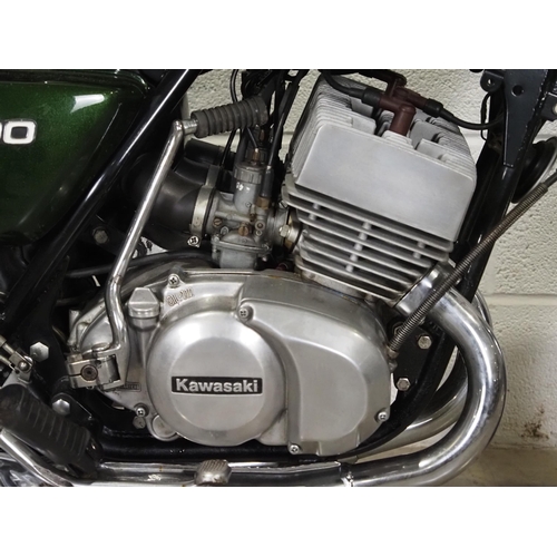 885 - Kawasaki KH400 motorcycle. 1977. 401cc. 
Frame No. S3F-29604
Engine No. S3E029732
UK supplied bike. ... 