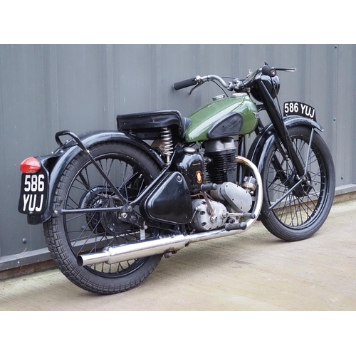 940 - BSA C11 motorcycle. 1946. 250cc
Frame No. XC10T6514
Engine No. XC11T4186
Bike was last ridden in Jan... 