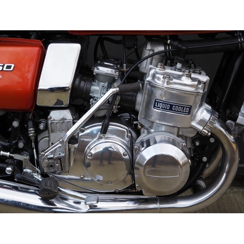 943 - Suzuki GT750 motorcycle. 1974. 750cc
Frame No. GT750 - 47947
Engine No. GT750-52152
Runs and rides. ... 