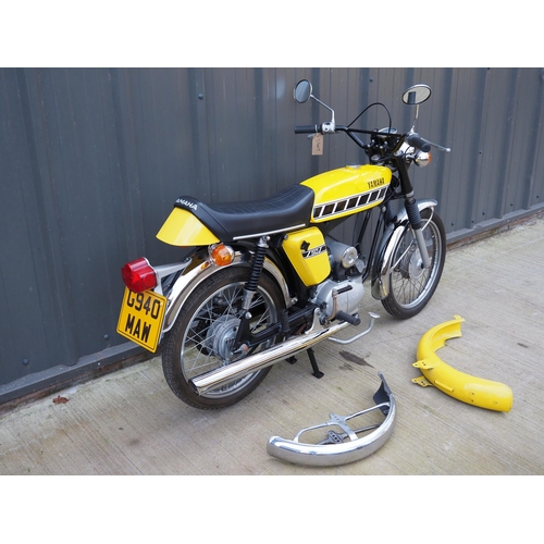 944 - Yamaha FS1M motorcycle. 
Frame No. 3F6-116164
Engine No. 3F6-116164
Fully restored 2 years ago and h... 