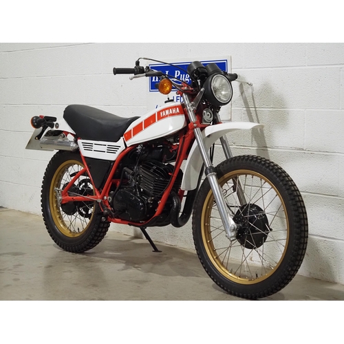 955 - Yamaha DT250 motorcycle. 1981. 246cc
Engine No. 1R7132203
Runs/rides and bike was last running in No... 
