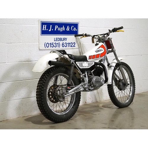 958 - Yamaha TY 175 trials bike.
Engine No. 525/105404
Running order